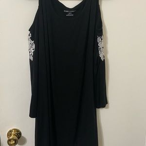 Jessica London Woman’s Plus Size 26/28 Cold Shoulder Tunic Top NWOT